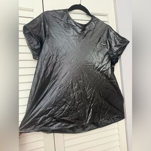 Metallic Black Women's Top Express size M/L